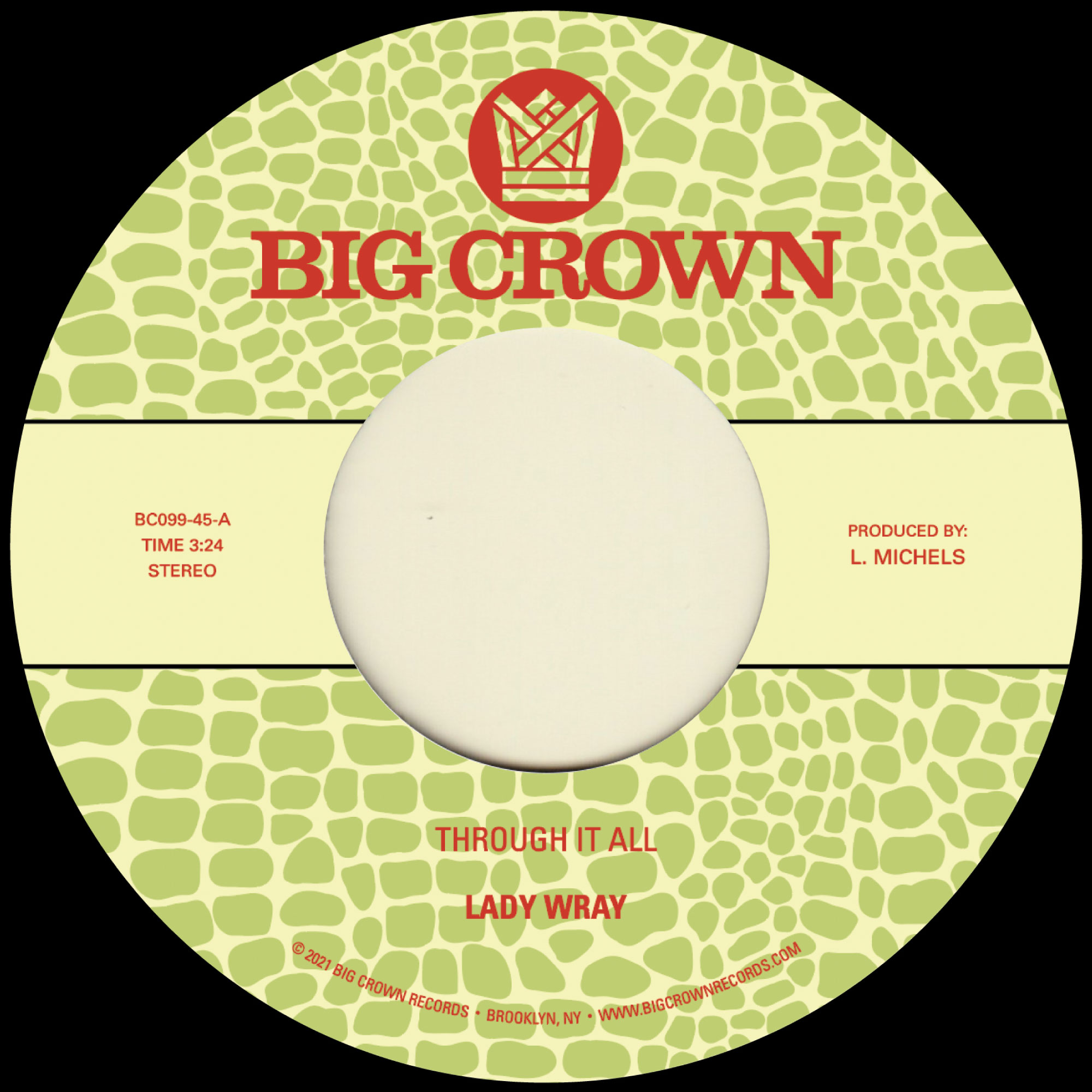 Big Crown Lady Wray Through It All 45 tours vinyle