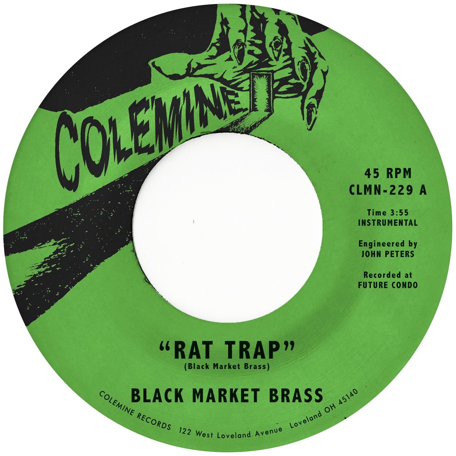 Black Market Brass Rat Trap vinyle 7 pouces violet swirl
