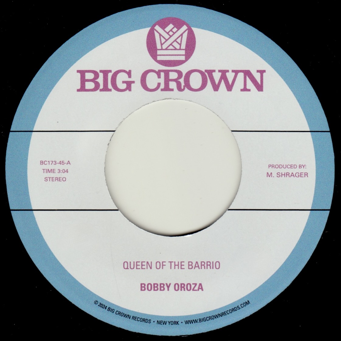 Bobby Oroza Queen Of The Barrio 45 Tours 7" Soul