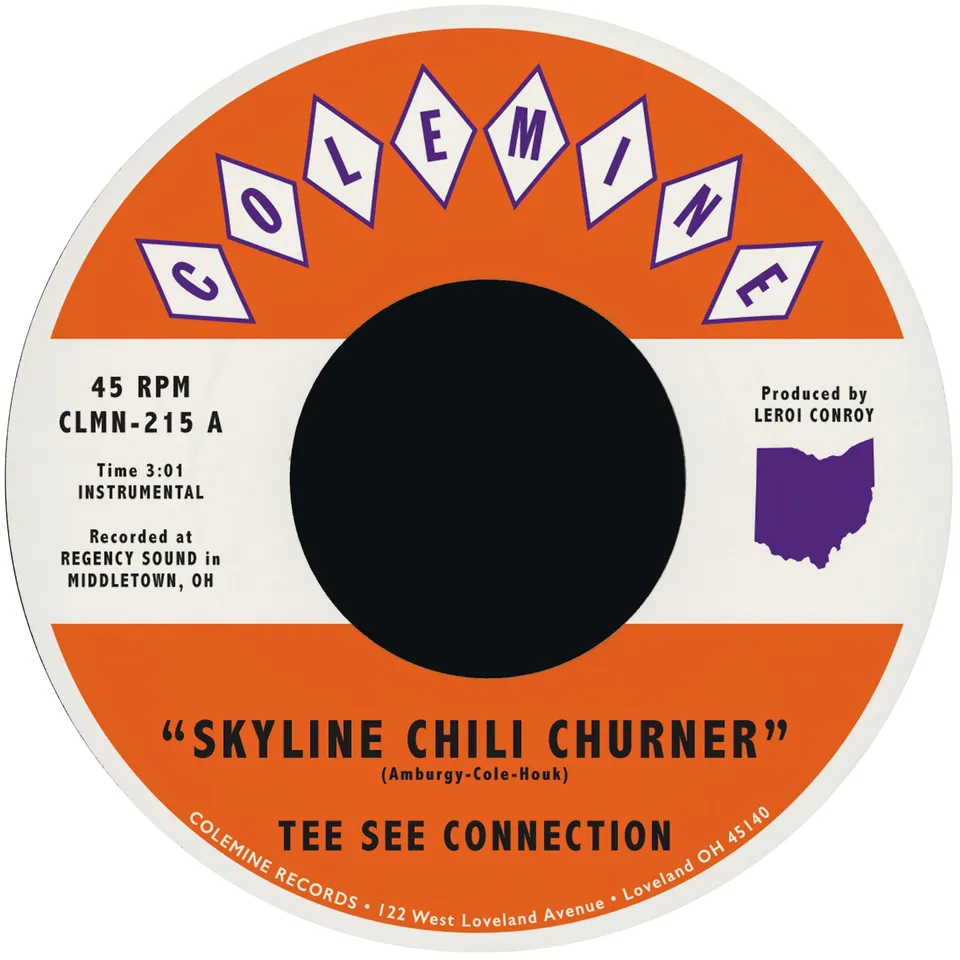 Tee See Connection Skyline Chili Churner 45 tours vinyle violet