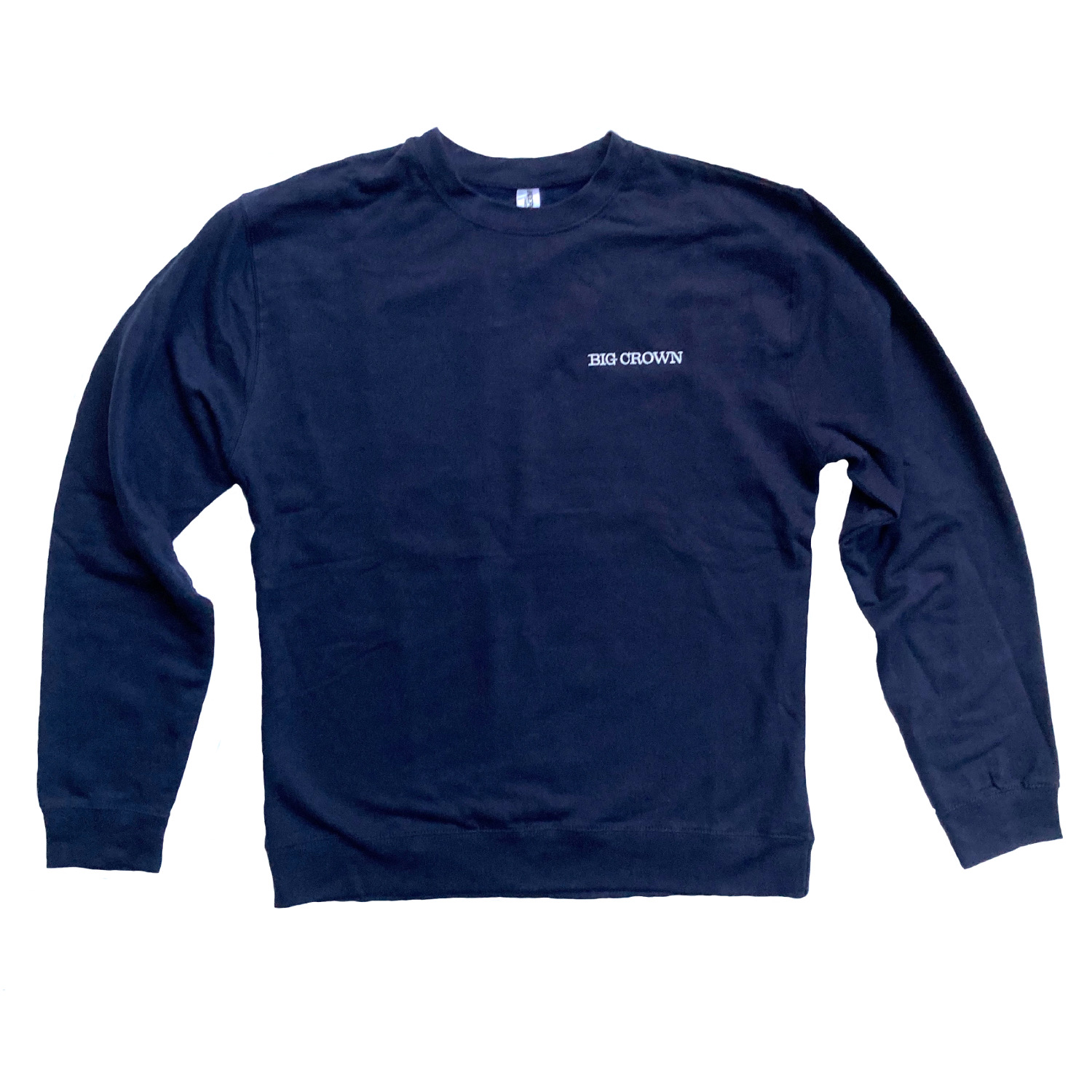 Big Crown Records sweat crewneck brodé bleu marine