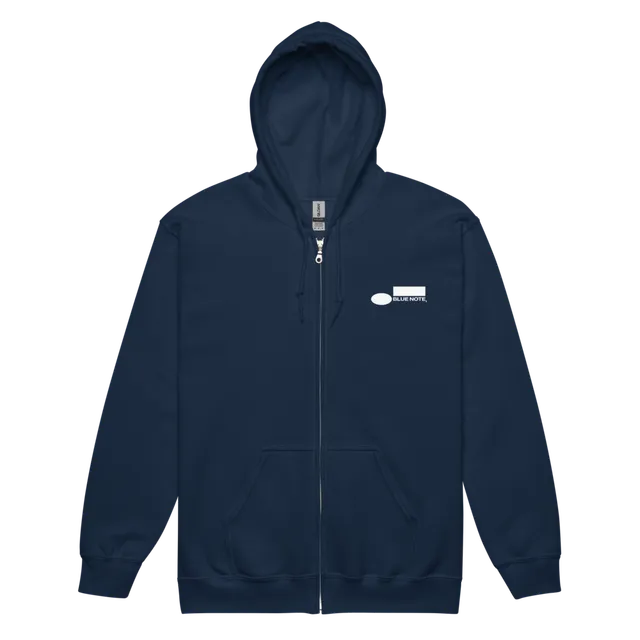 Blue Note Logo Sweat zippé capuche coton noir