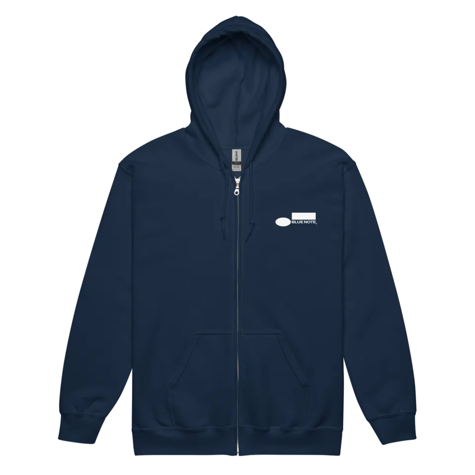 Blue Note Logo Sweat zippé capuche coton noir