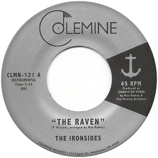 Colemine The Ironsides The Raven 45T vinyle noir