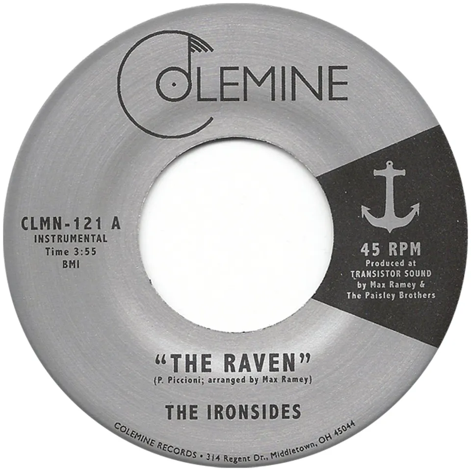 Colemine The Ironsides The Raven 45T vinyle noir