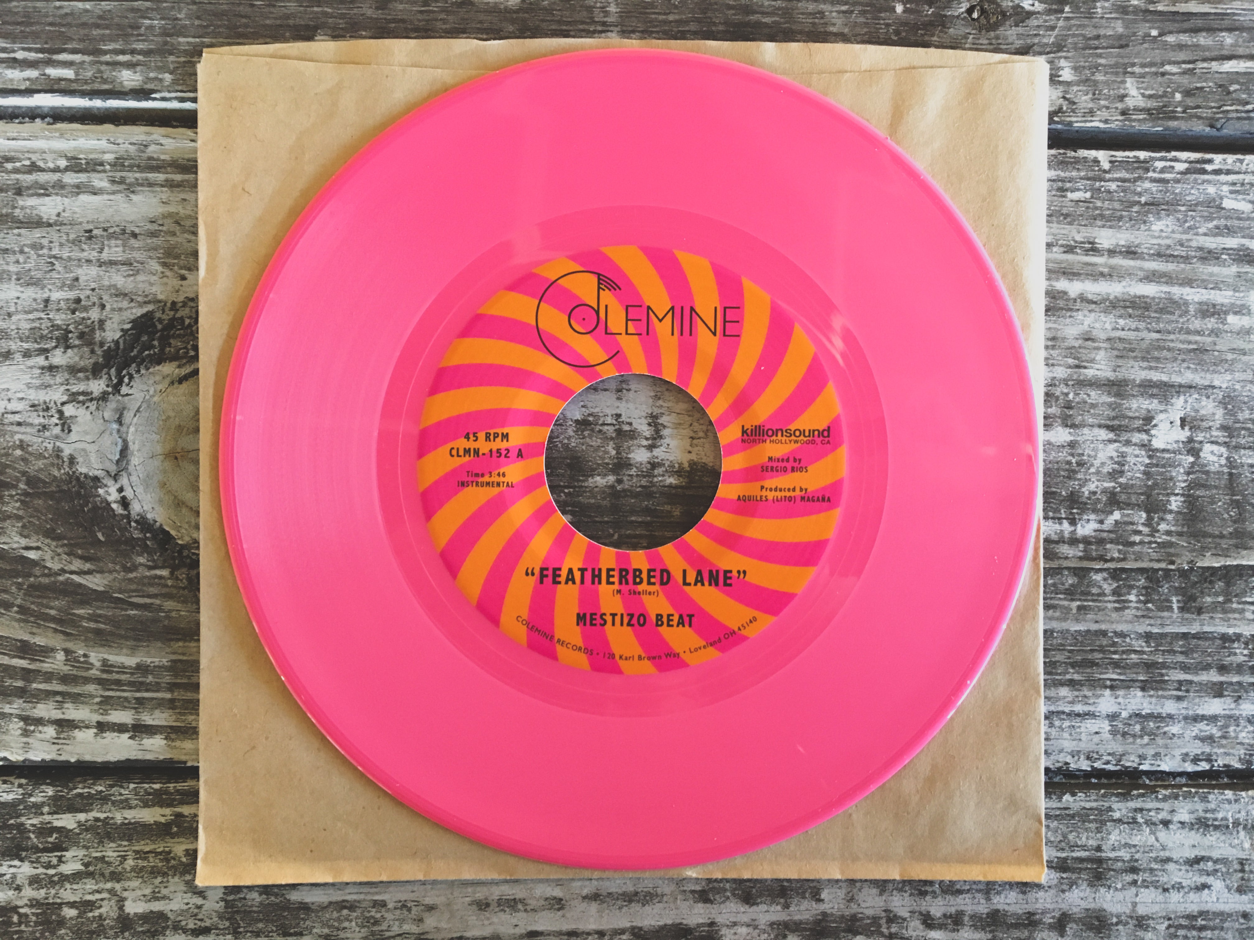 Mestizo Beat Featherbed Lane 45 tours vinyle noir 7 pouces