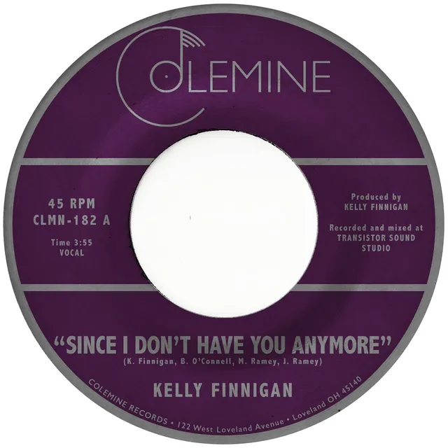 Kelly Finnigan Since I Don't Have You 45T vinyle clear