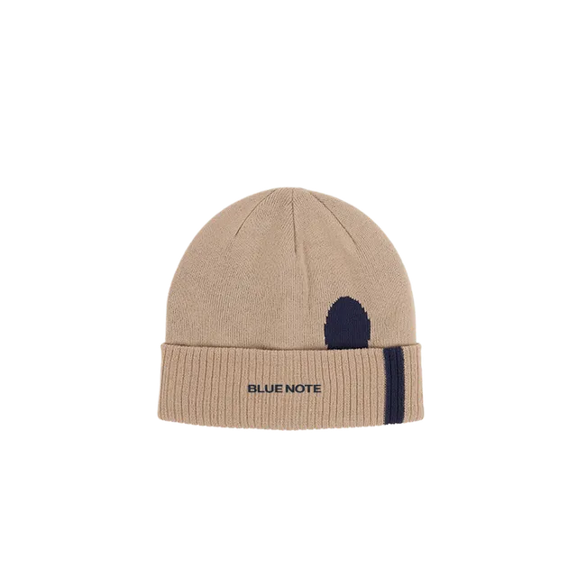 Blue Note bonnet beige brodé taille unique