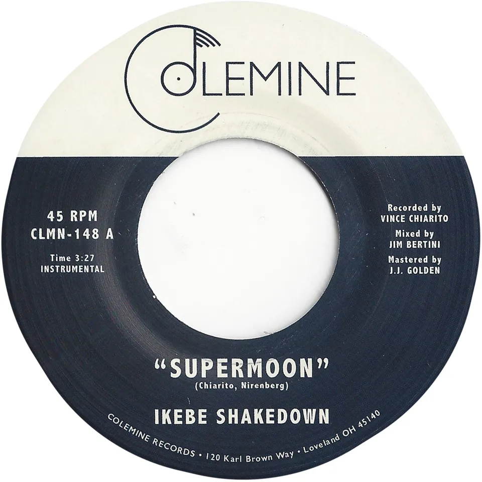 Ikebe Shakedown Supermoon vinyle 7 pouces noir soul ciné
