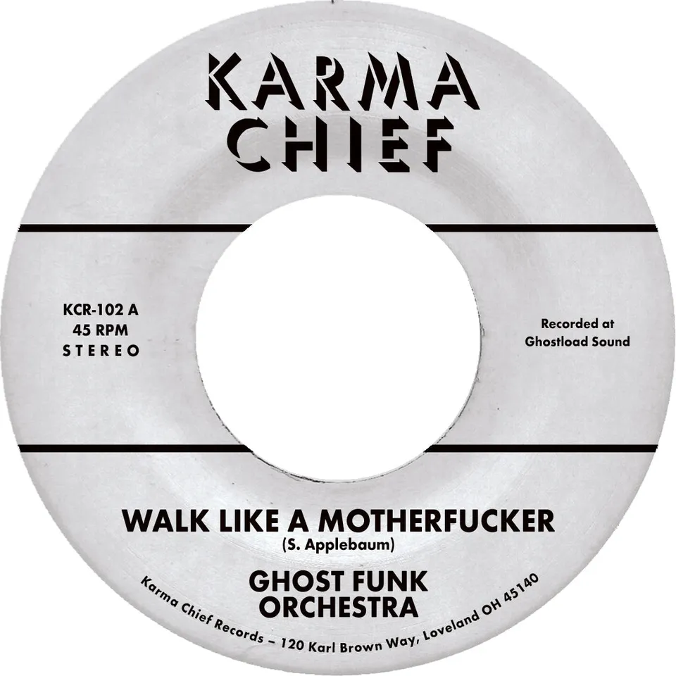 Ghost Funk Orchestra Walk Like A Motherfucker 45T violet funk
