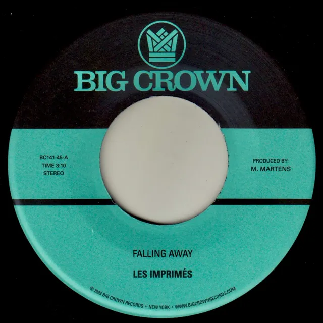 Big Crown Records Falling Away b/w Still Here 45 tours 7"