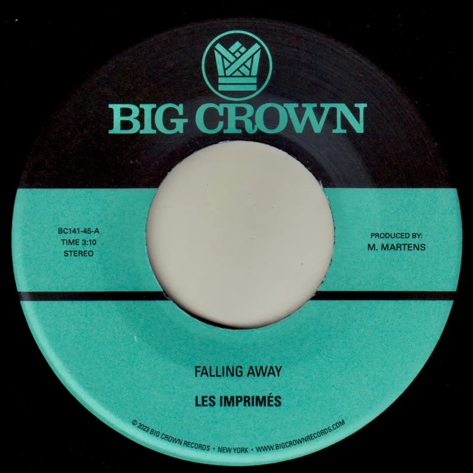 Big Crown Records Falling Away b/w Still Here 45 tours 7"