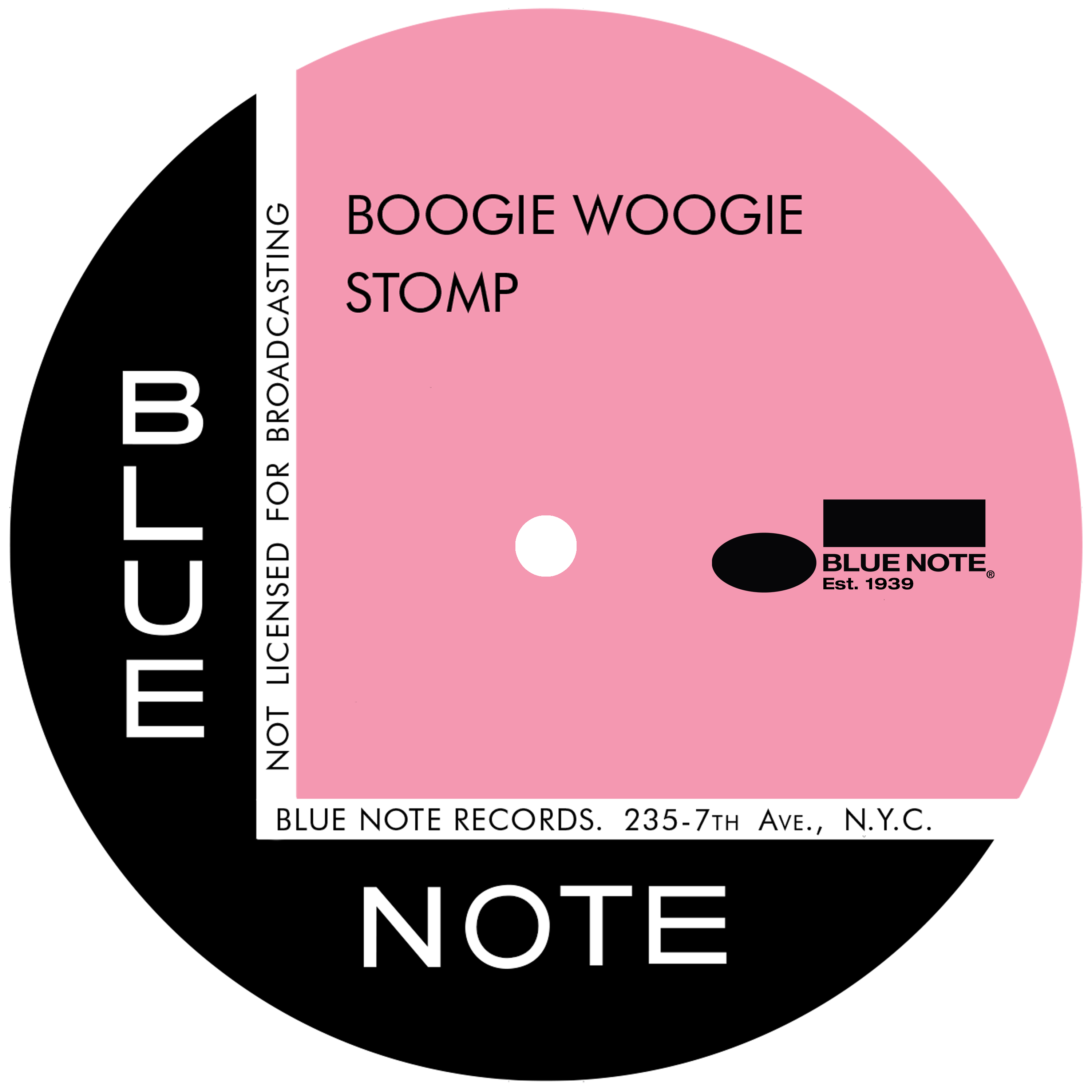 Blue Note Pink Label Slipmat Feutrine 30cm