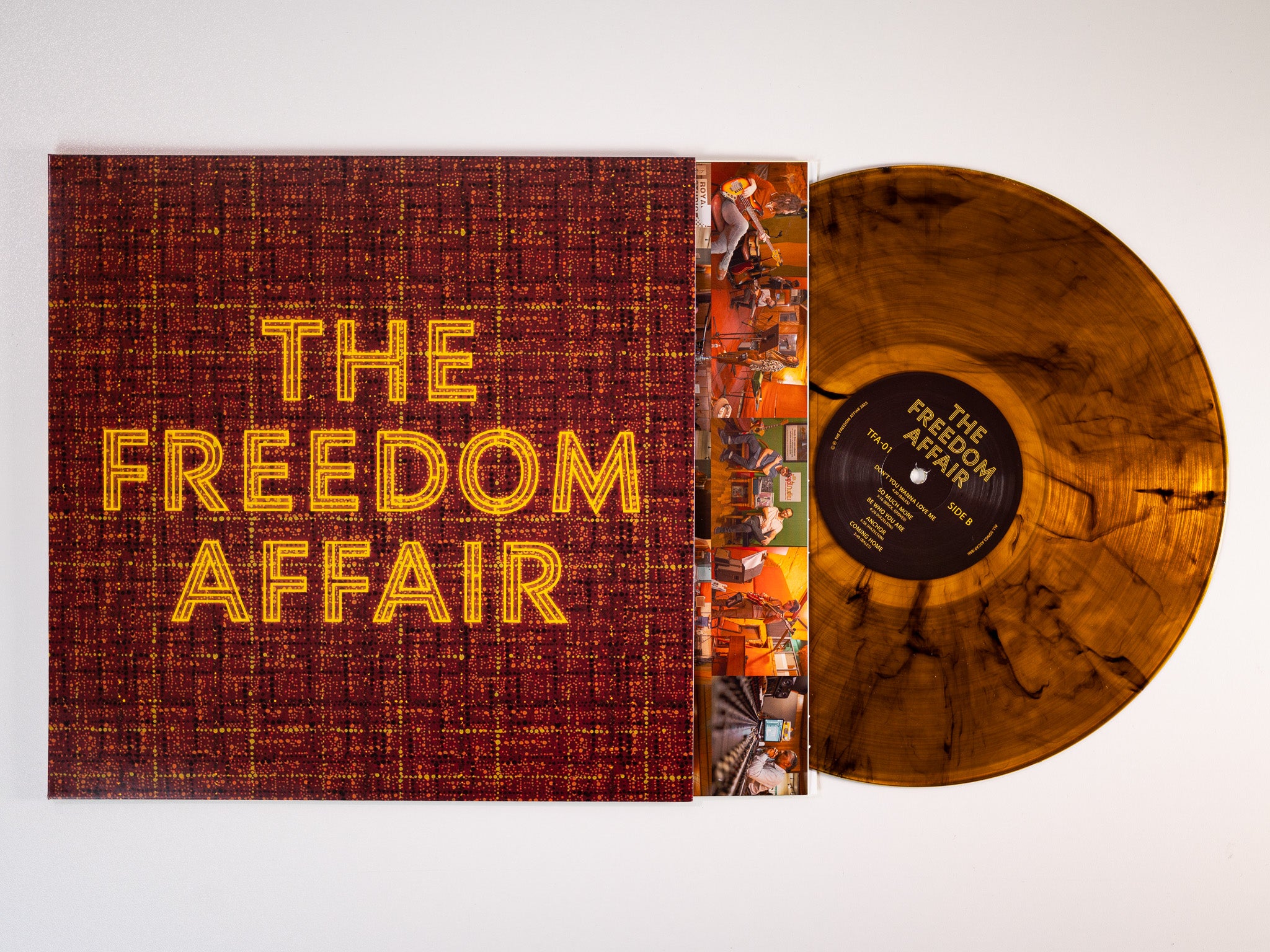 The Freedom Affair S/T LP vinyle gold swirl soul Memphis