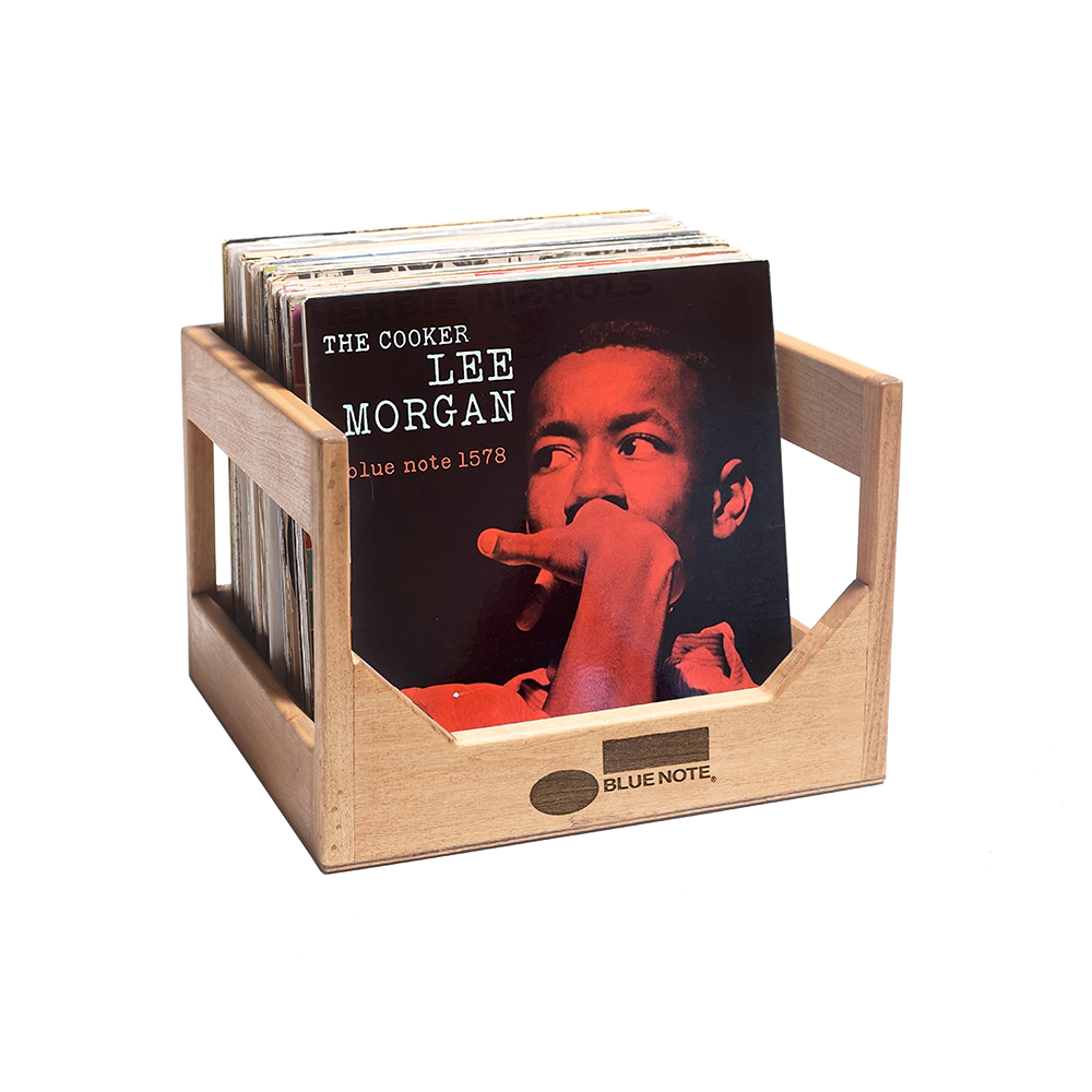 Blue Note The Cube bac vinyle bois noyer foncé 40 LP