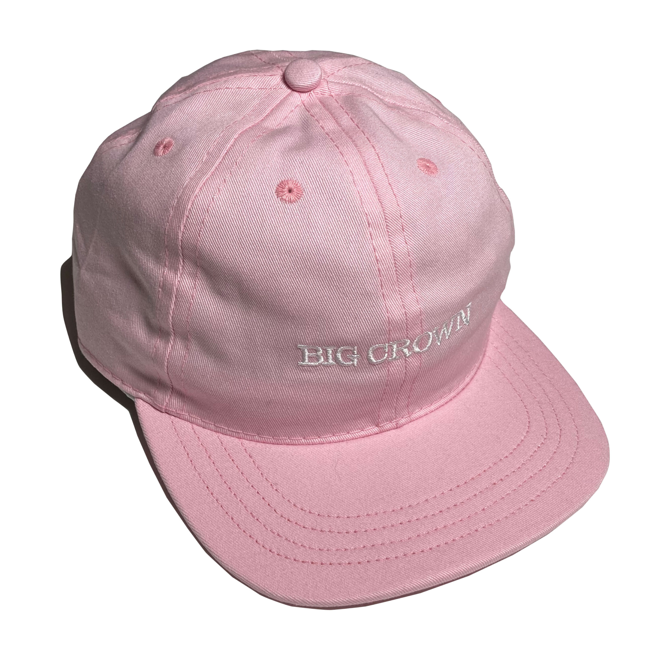 Big Crown Logo Cap casquette rose broderie blanche