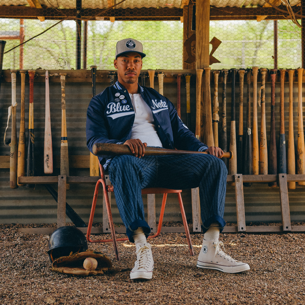 Blue Note Baseball Dugout veste nylon matelassée
