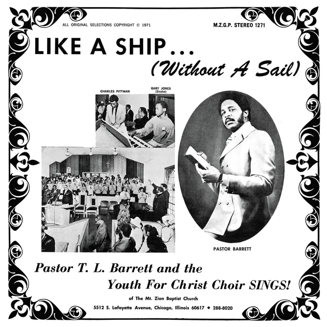 Pastor Barrett Like A Ship vinyle LP transparent gospel soul