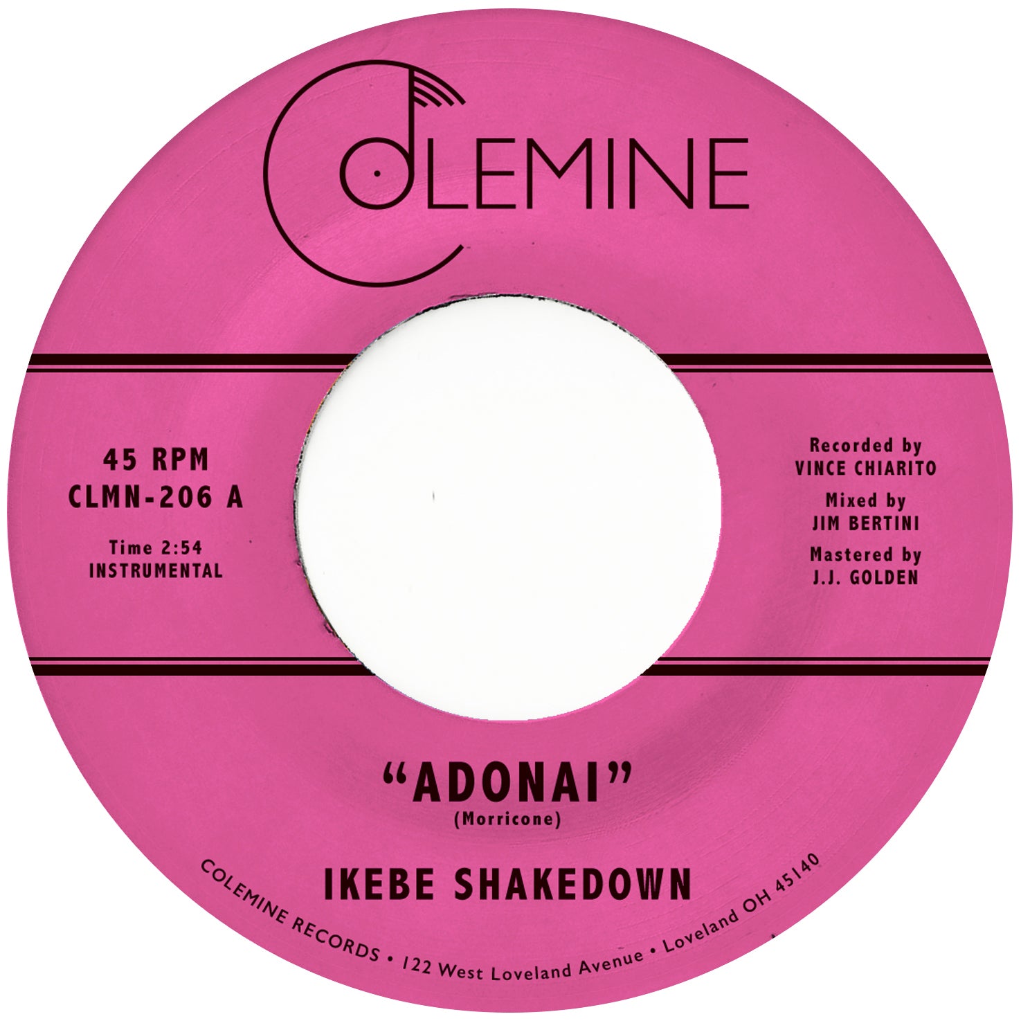 Ikebe Shakedown Adonai 45 tours vinyle bleu