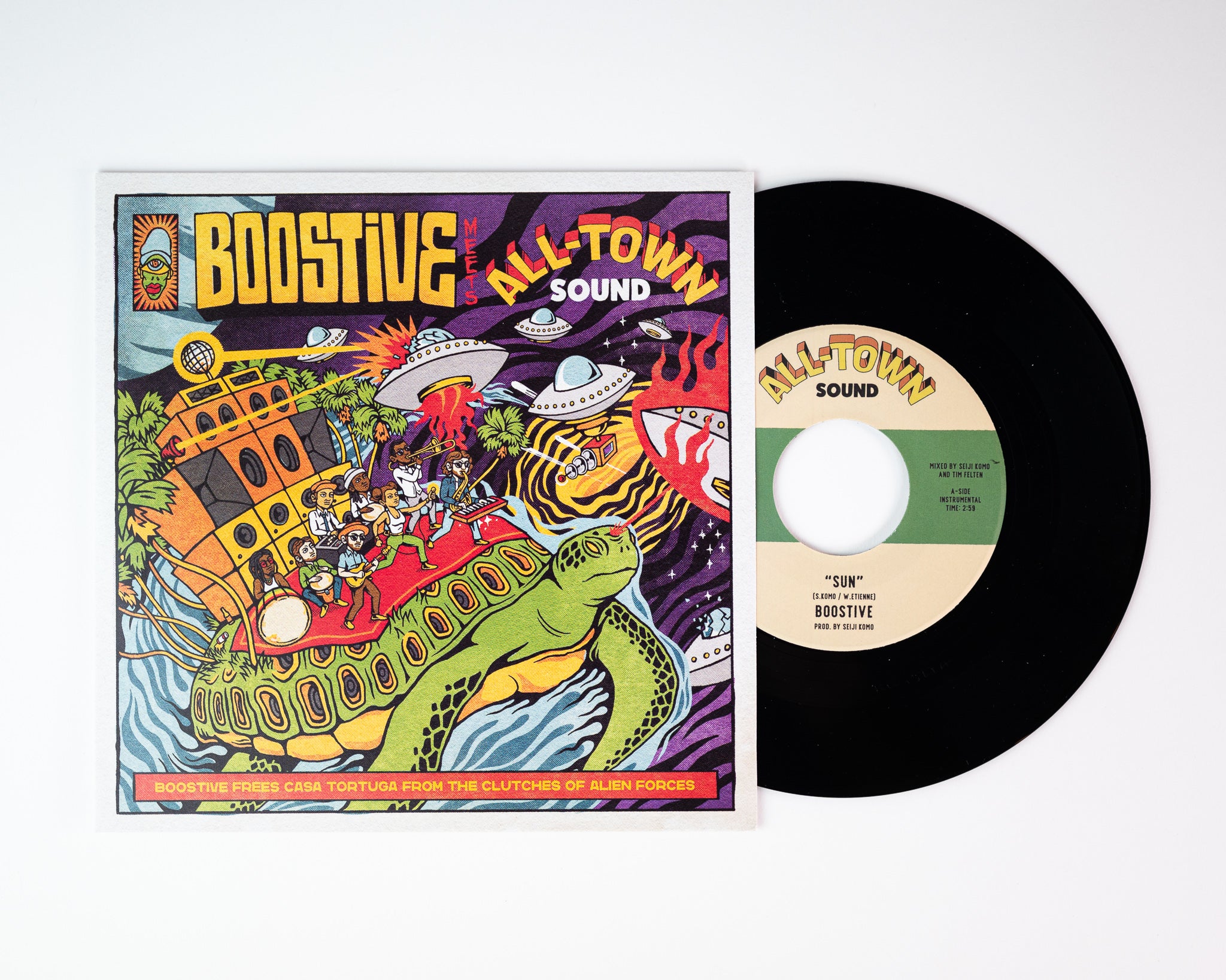 Boostive Sun Another Day 45 tours vinyle noir reggae dub