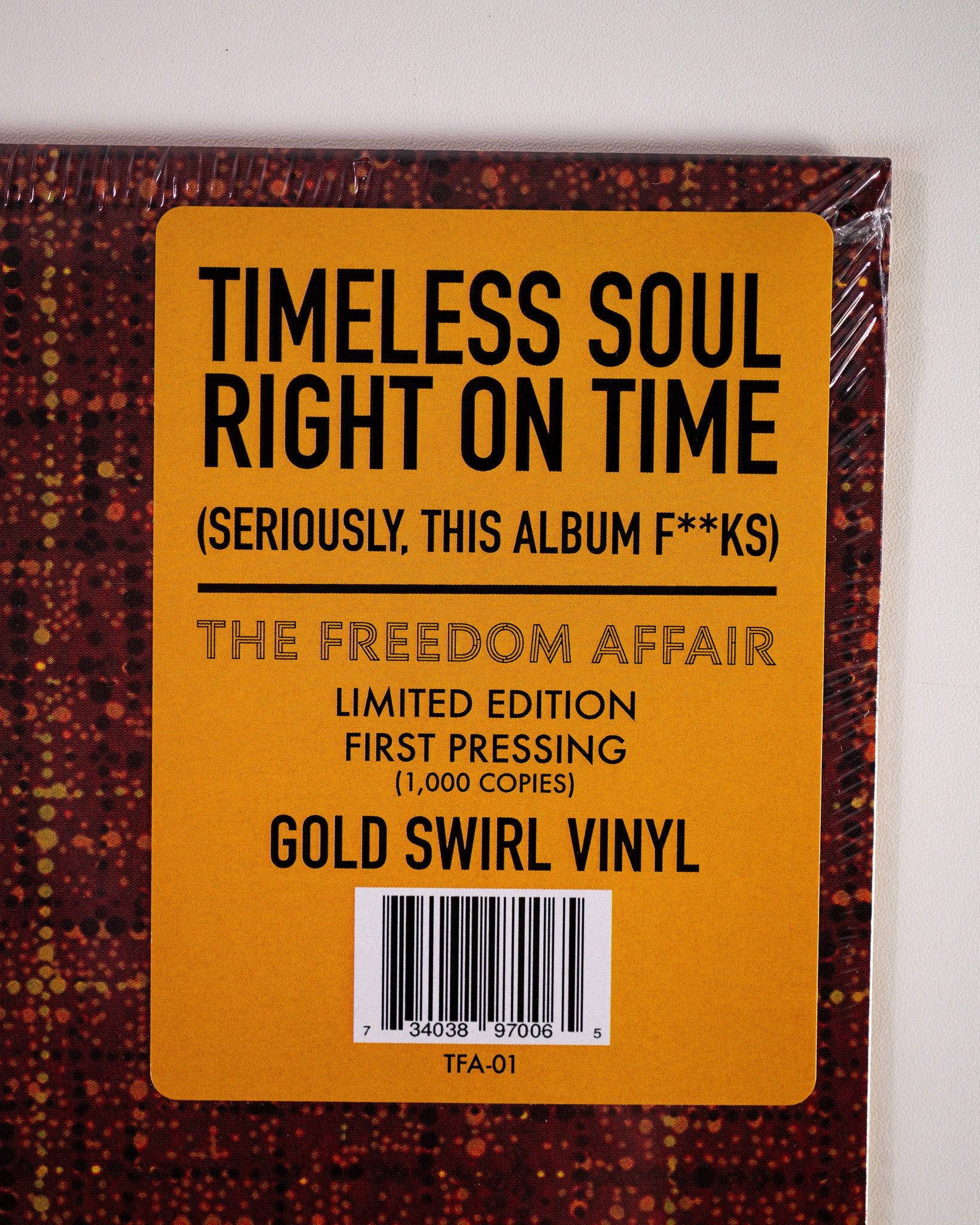 The Freedom Affair S/T LP vinyle gold swirl soul Memphis