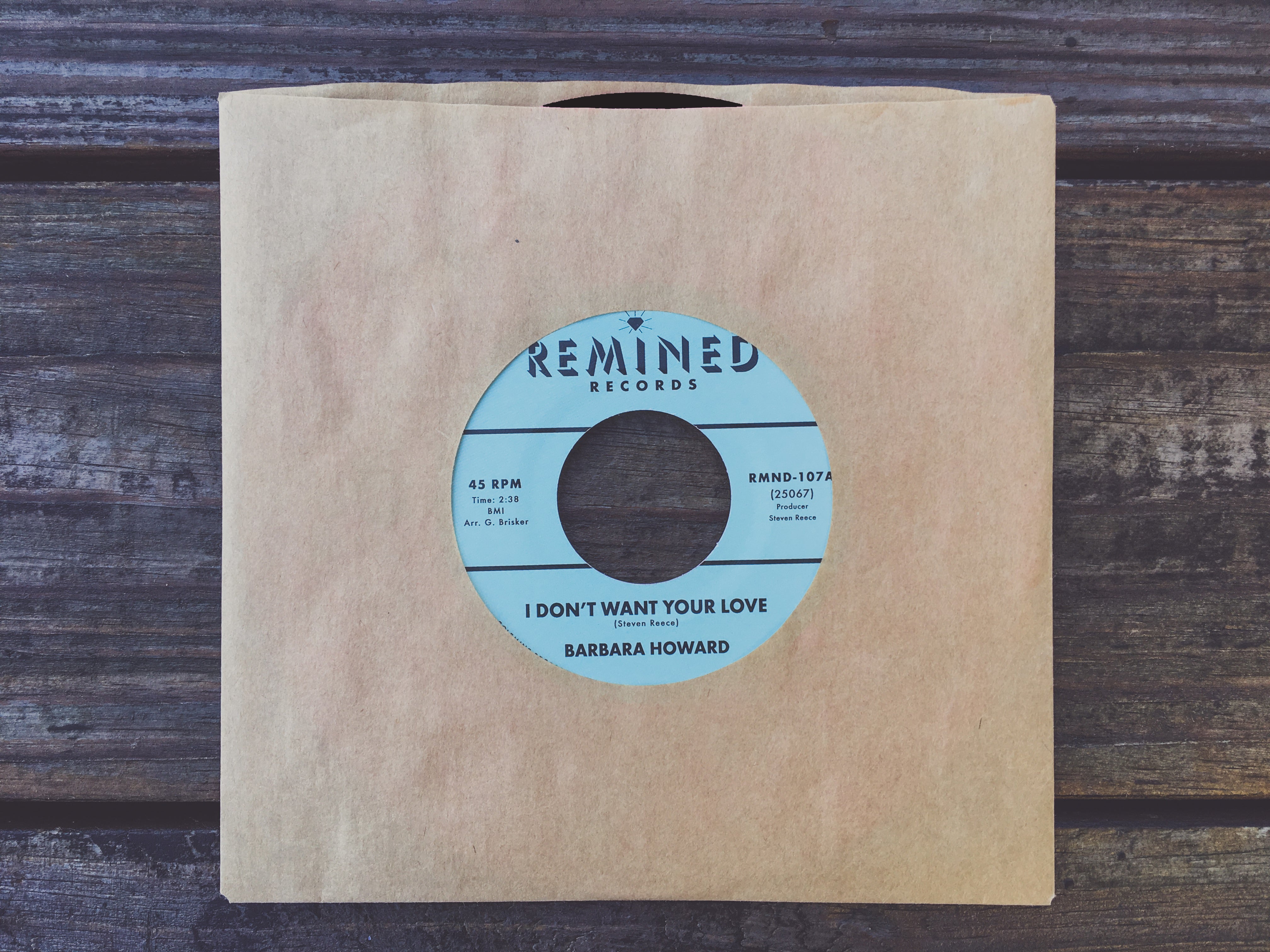 Remined Barbara Howard I Don't Want Your Love 45 tours rose