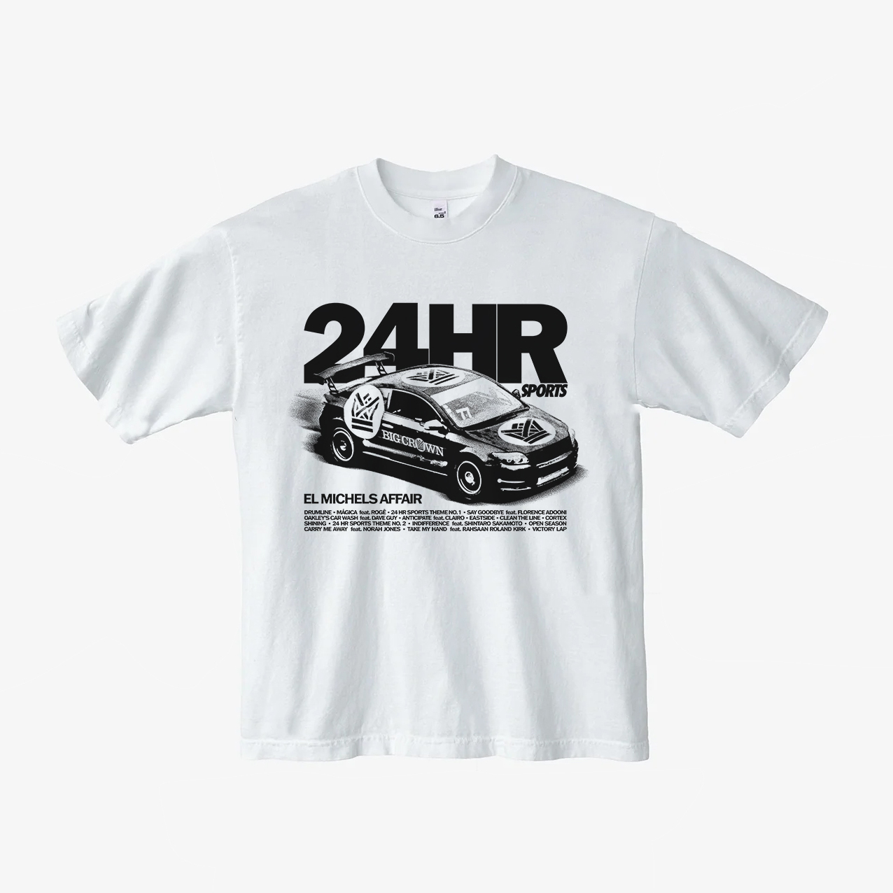 Big Crown EMA Racing t-shirt noir 100% coton