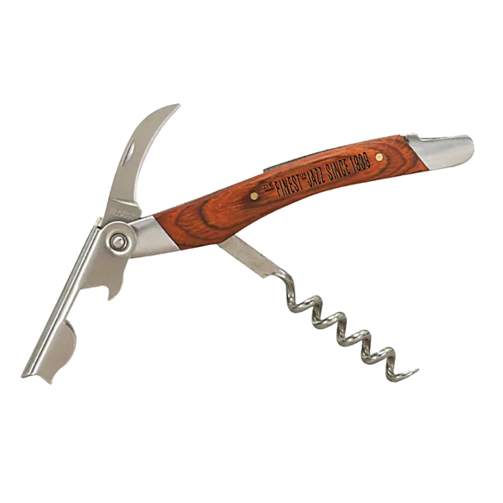 Blue Note tire-bouchon bois gravé 11 cm
