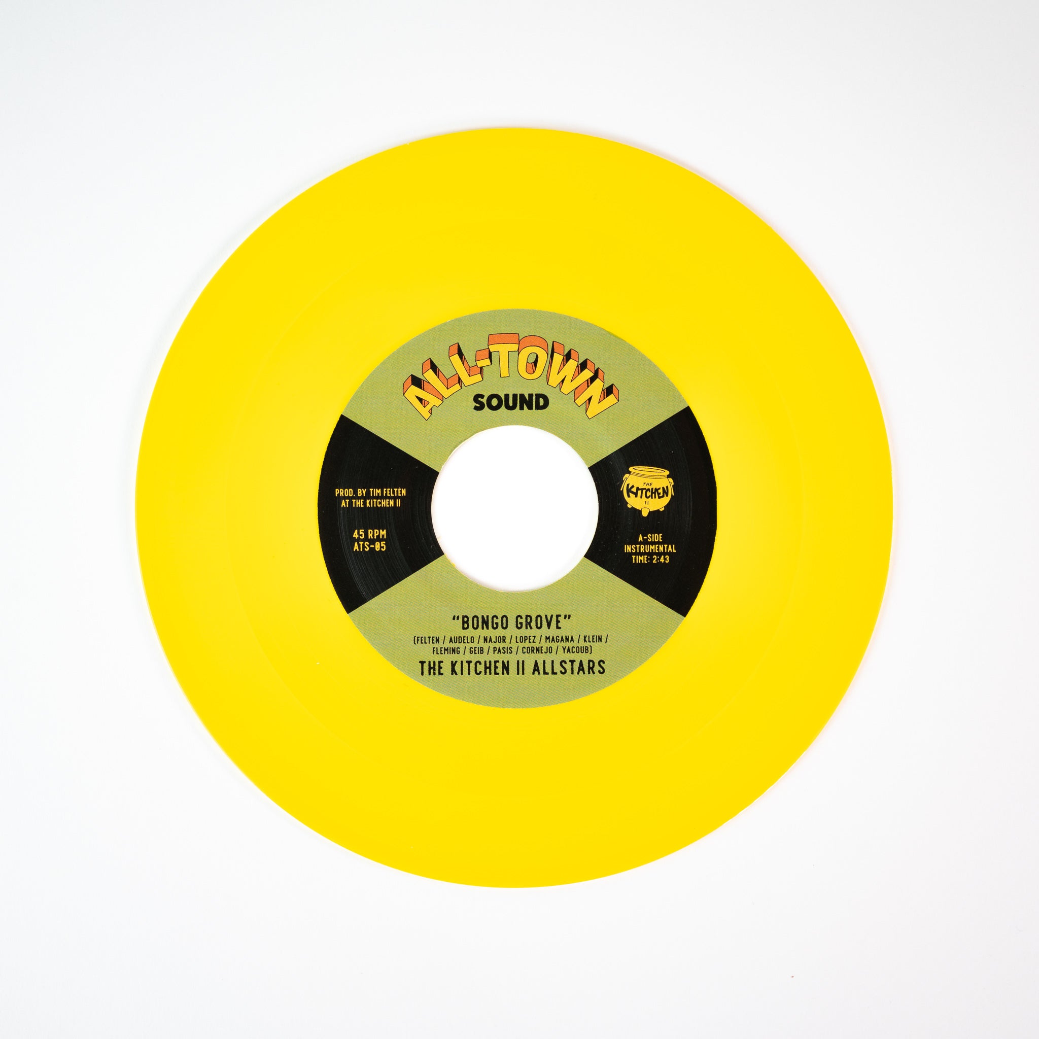 The Kitchen II Allstars Bongo Grove 45 tours 7" noir funk
