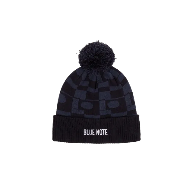 Blue Note Beanie Navy Pom Bonnet pompon marine acrylique