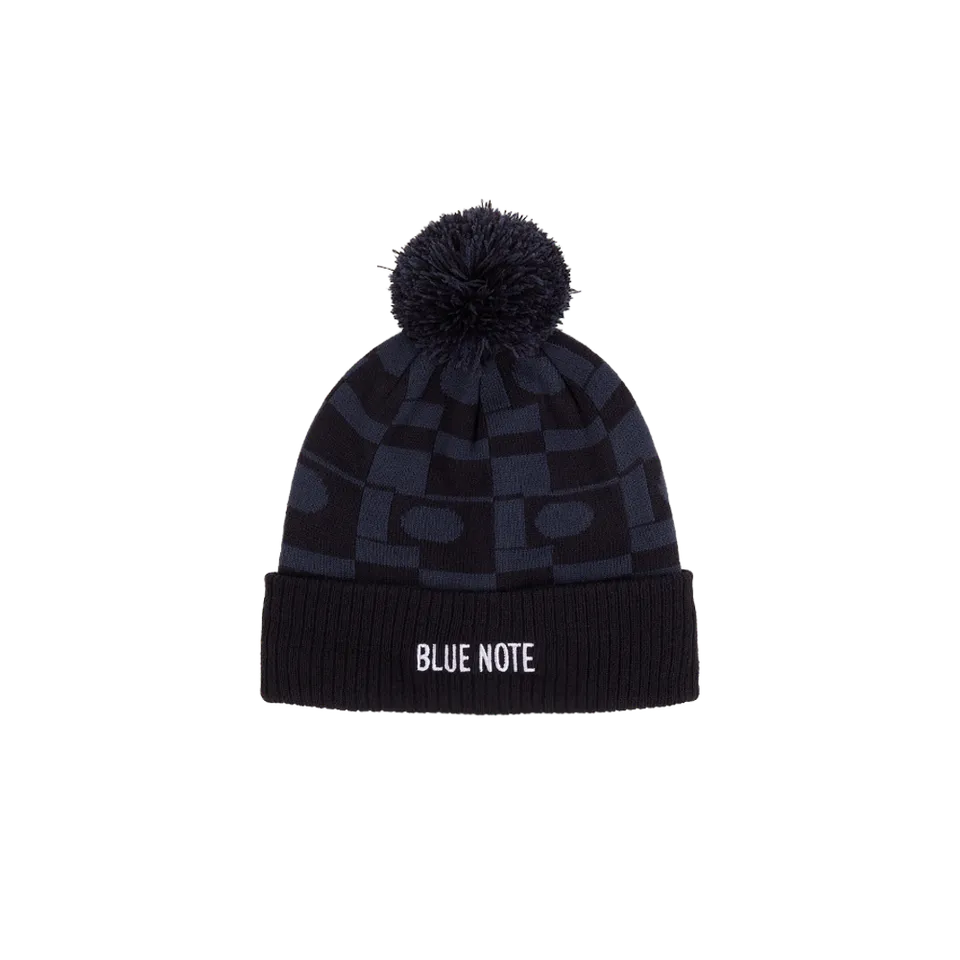 Blue Note Beanie Navy Pom Bonnet pompon marine acrylique