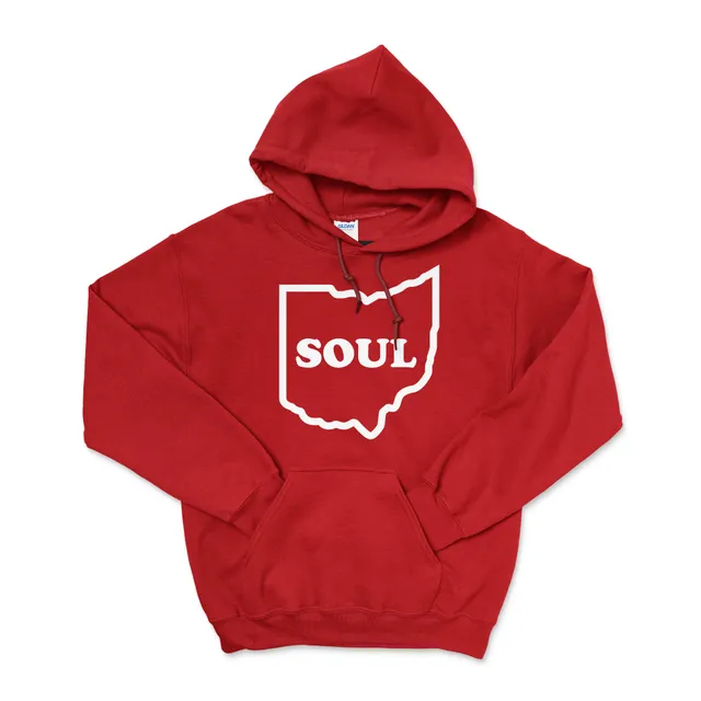 Colemine Ohio Soul Hoodie sweat capuche rouge coton