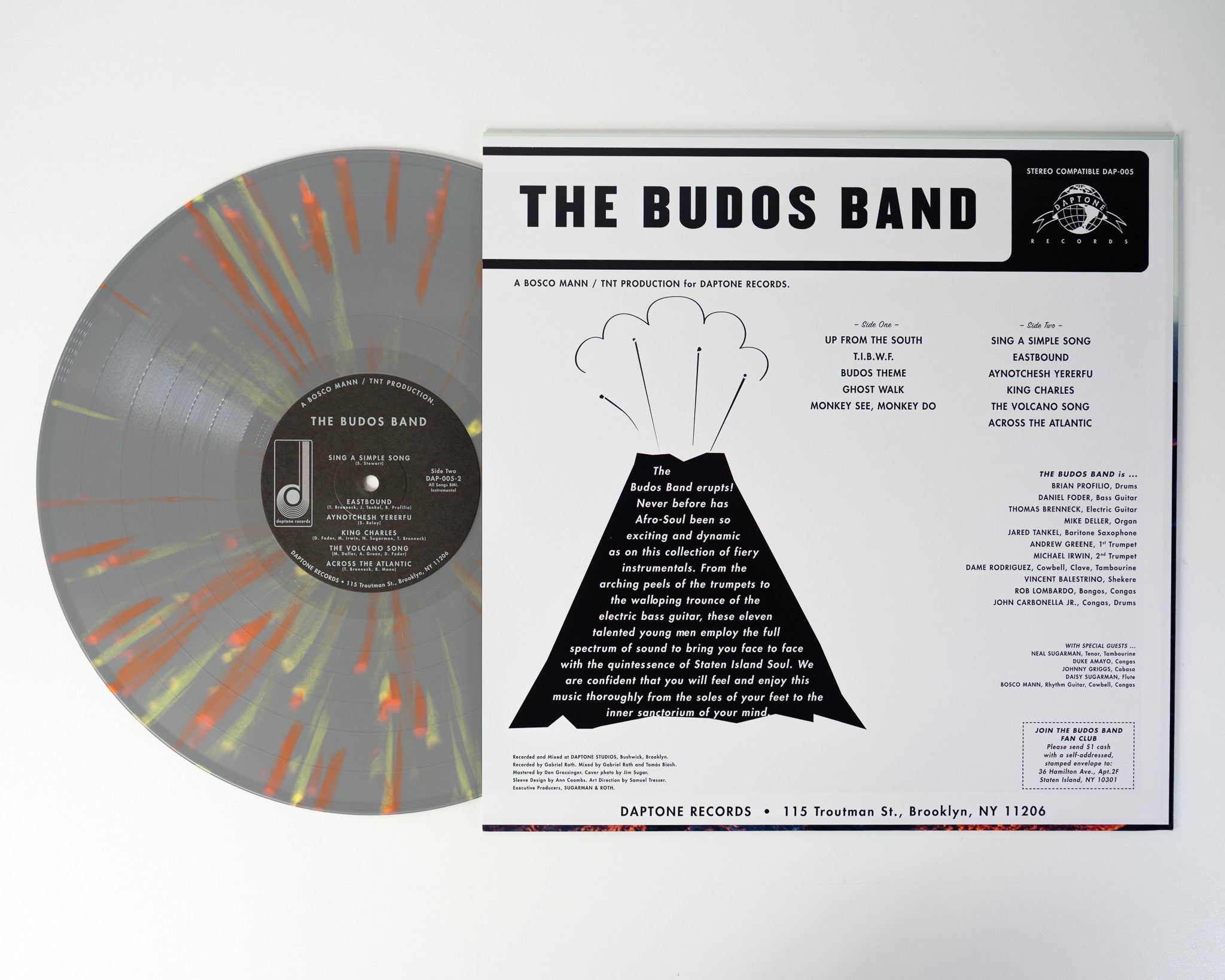 The Budos Band The Budos Band LP vinyle splatter gris orange