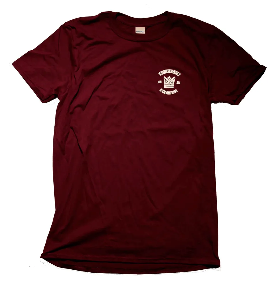 Big Crown Breast Logo T-Shirt bordeaux coton