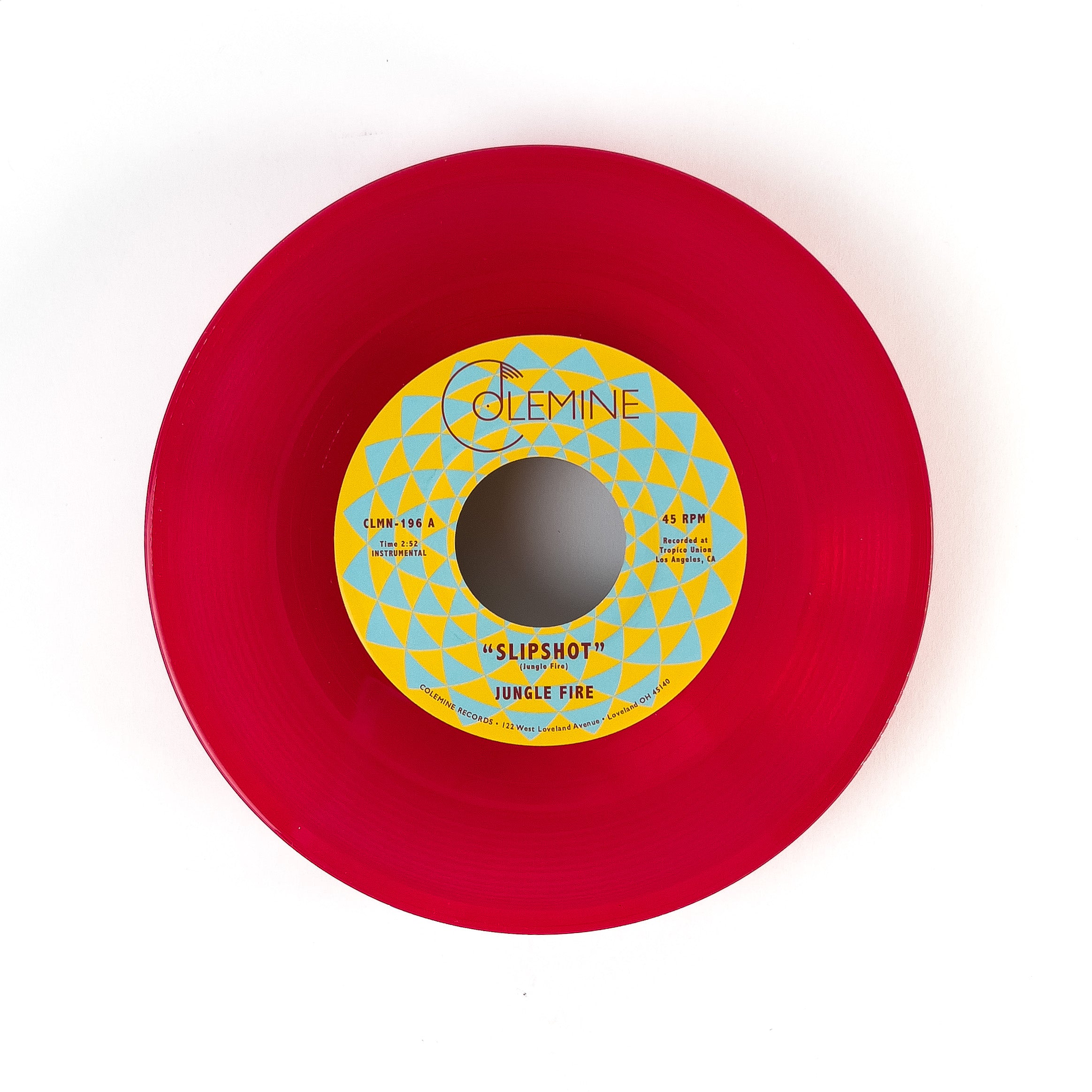 Jungle Fire Slipshot 45 tours vinyle rouge transparent 7"