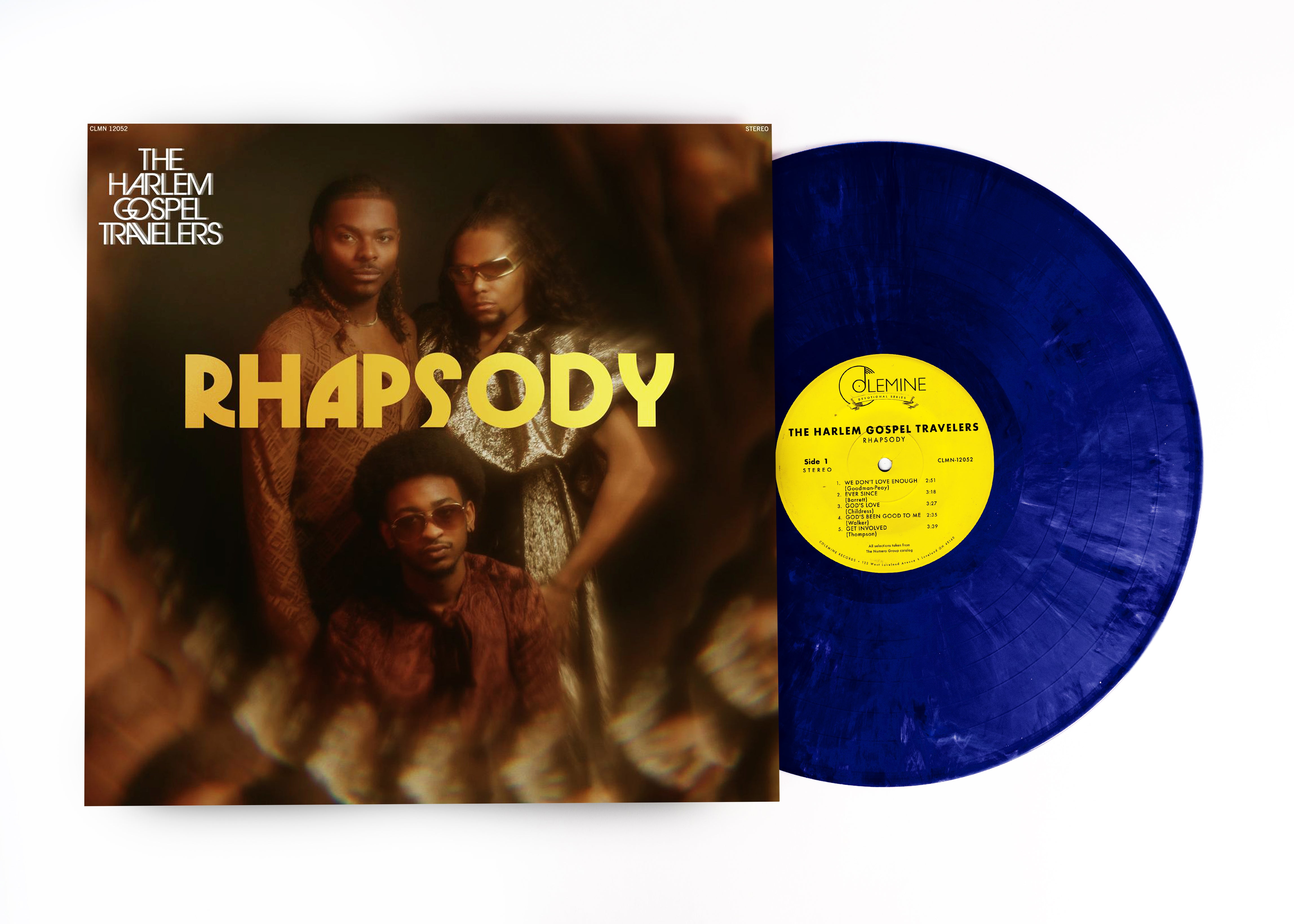 Colemine Harlem Gospel Travelers Rhapsody LP swirl gospel