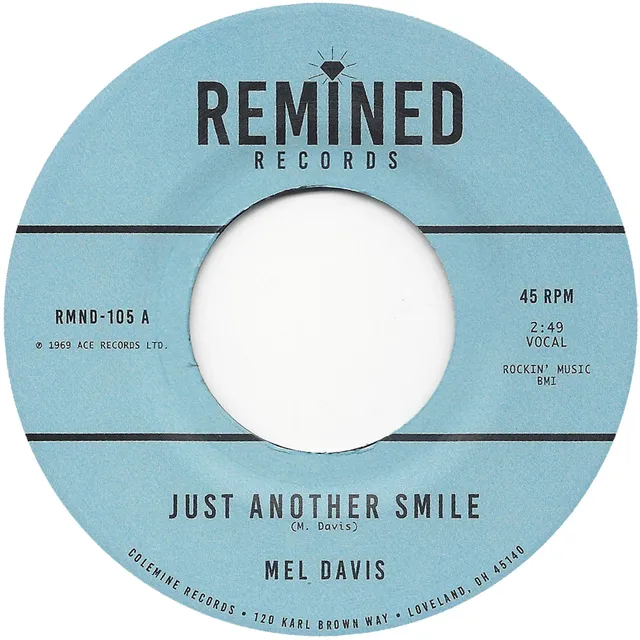Mel Davis Just Another Smile 45T vinyle funk northern soul