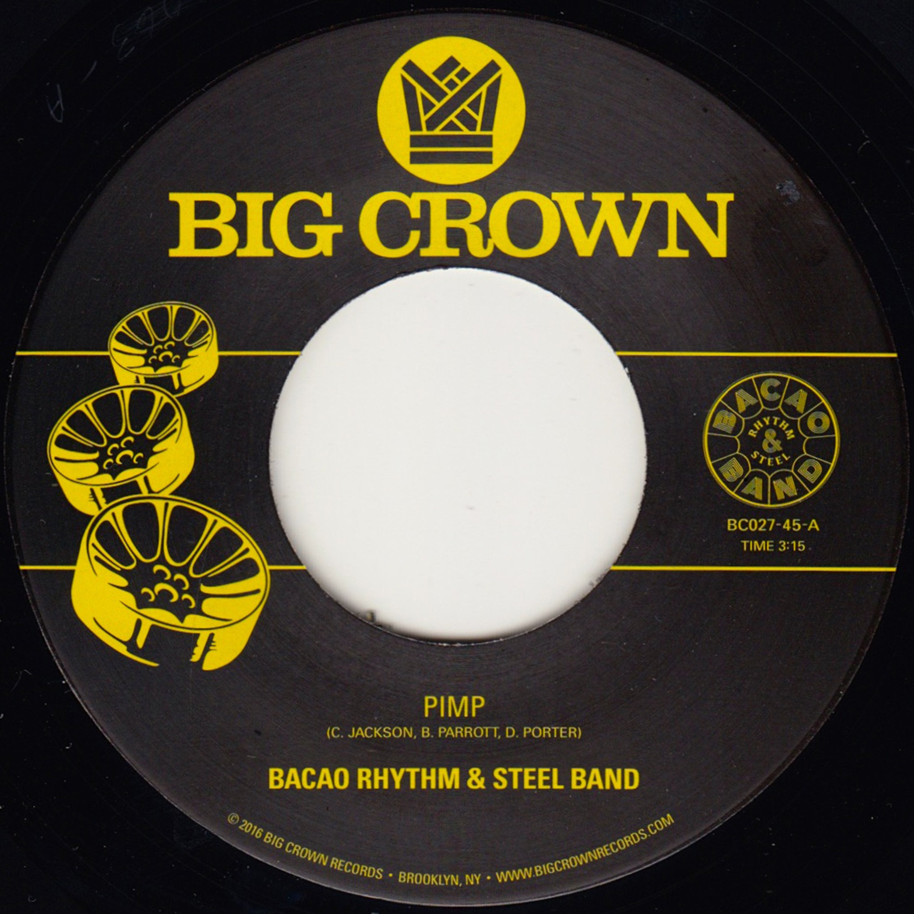 Bacao Rhythm & Steel Band Pimp vinyle 7 pouces funk reggae