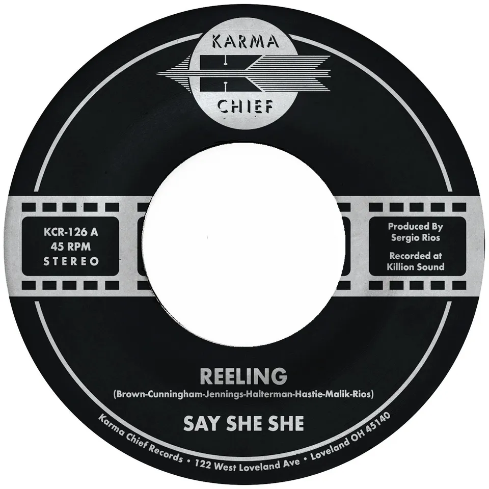 Say She She Reeling 45 tours vinyle vert earth funk