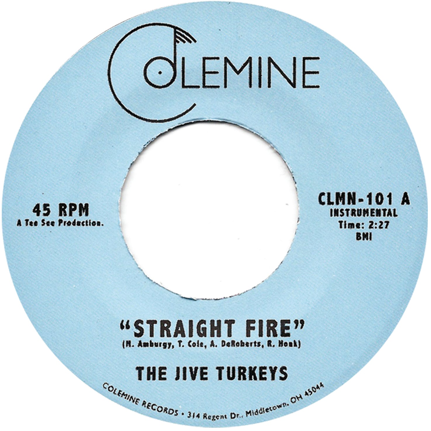 The Jive Turkeys Straight Fire 45 tours vinyle funk