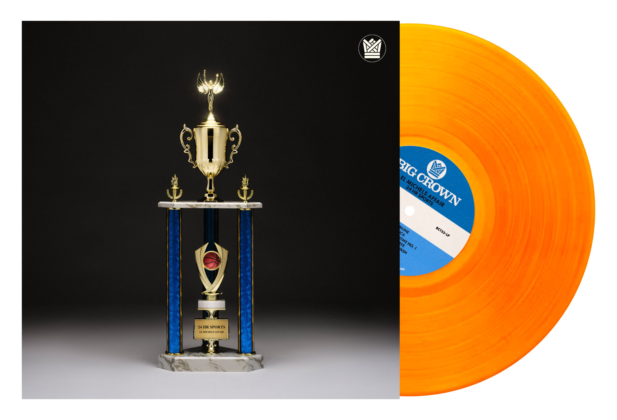 Big Crown Records El Michels 24 Hr Sports vinyle orange