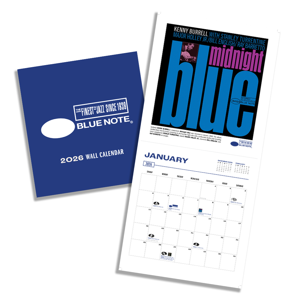Blue Note Merch Calendrier 2026 mural pochettes jazz