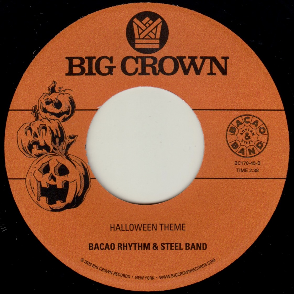 Big Crown Bacao Stranger Things Theme 45T vinyle 7 pouces