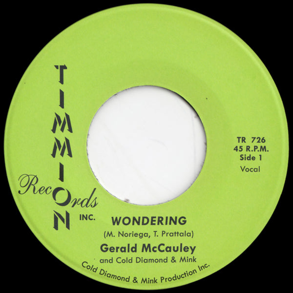 Gerald McCauley Wondering 45 tours single soul Timmion