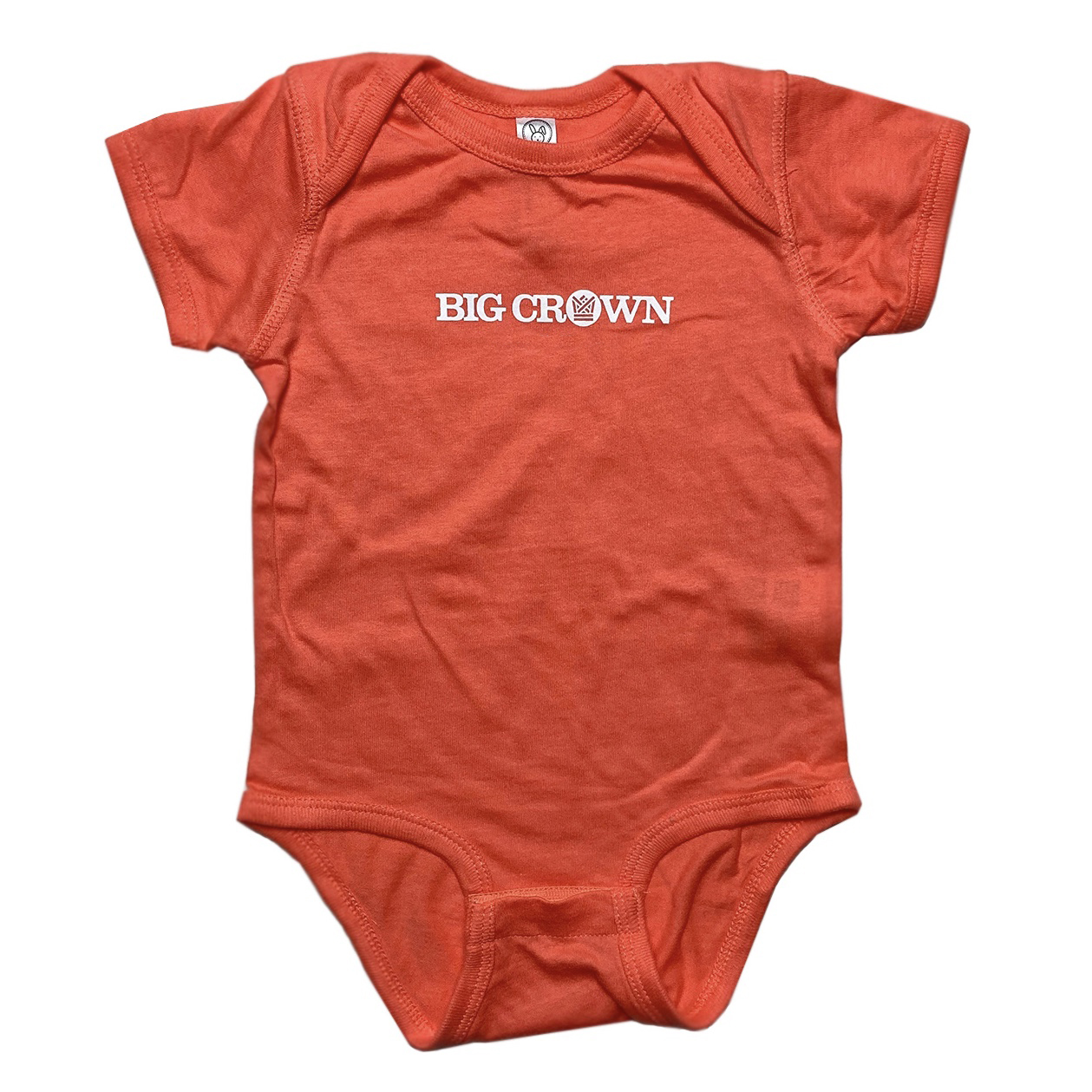 Big Crown Logo body bébé papaya onesie coton