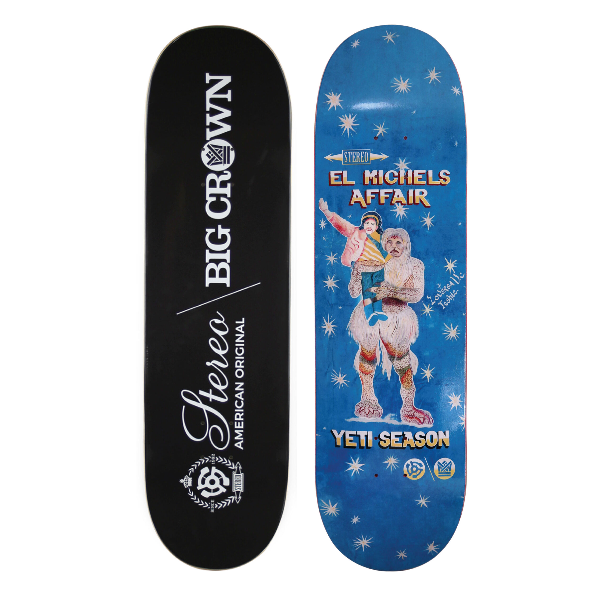 El Michels Affair Yeti Season planche skateboard Stereo Deck 8.25