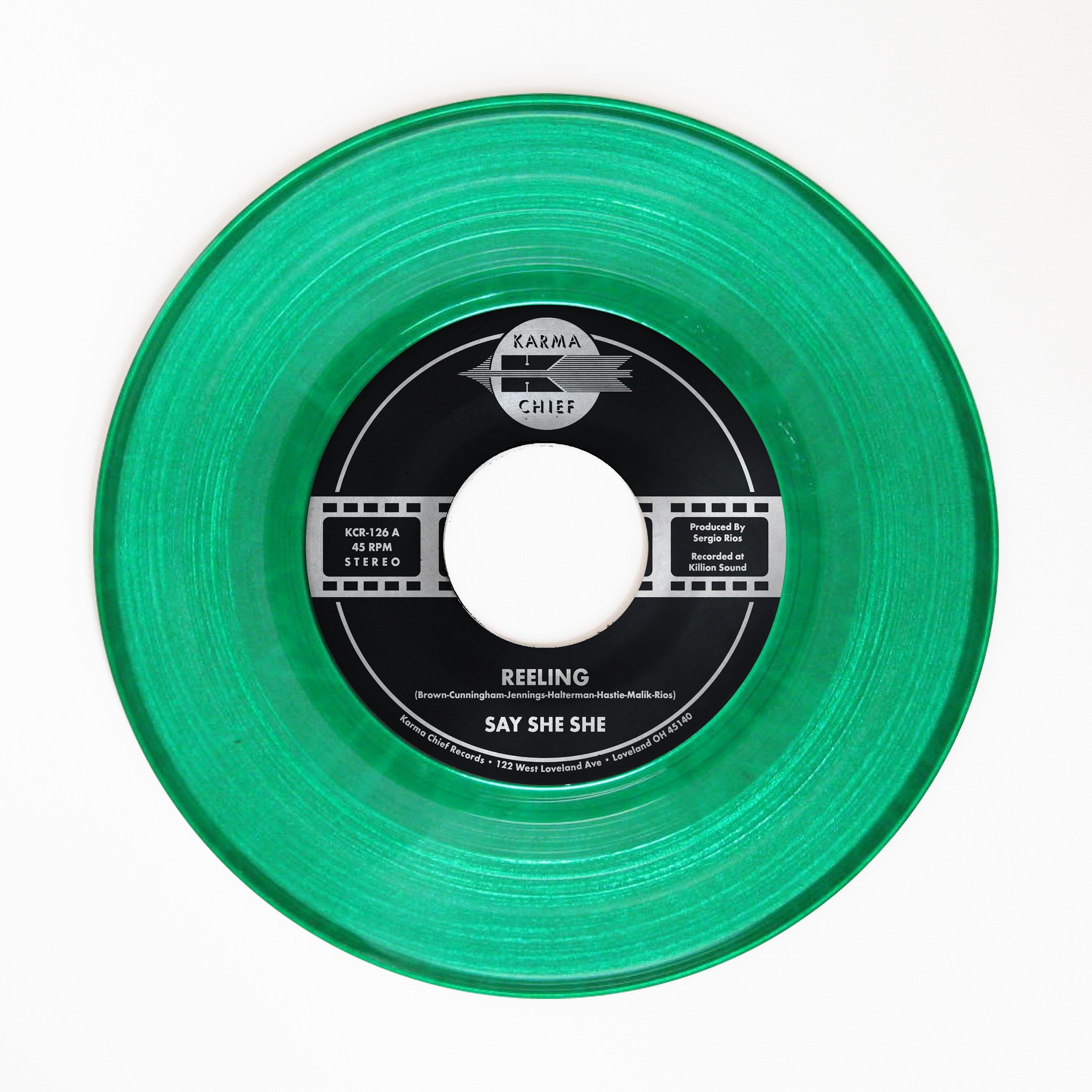 Say She She Reeling 45 tours vinyle vert earth funk