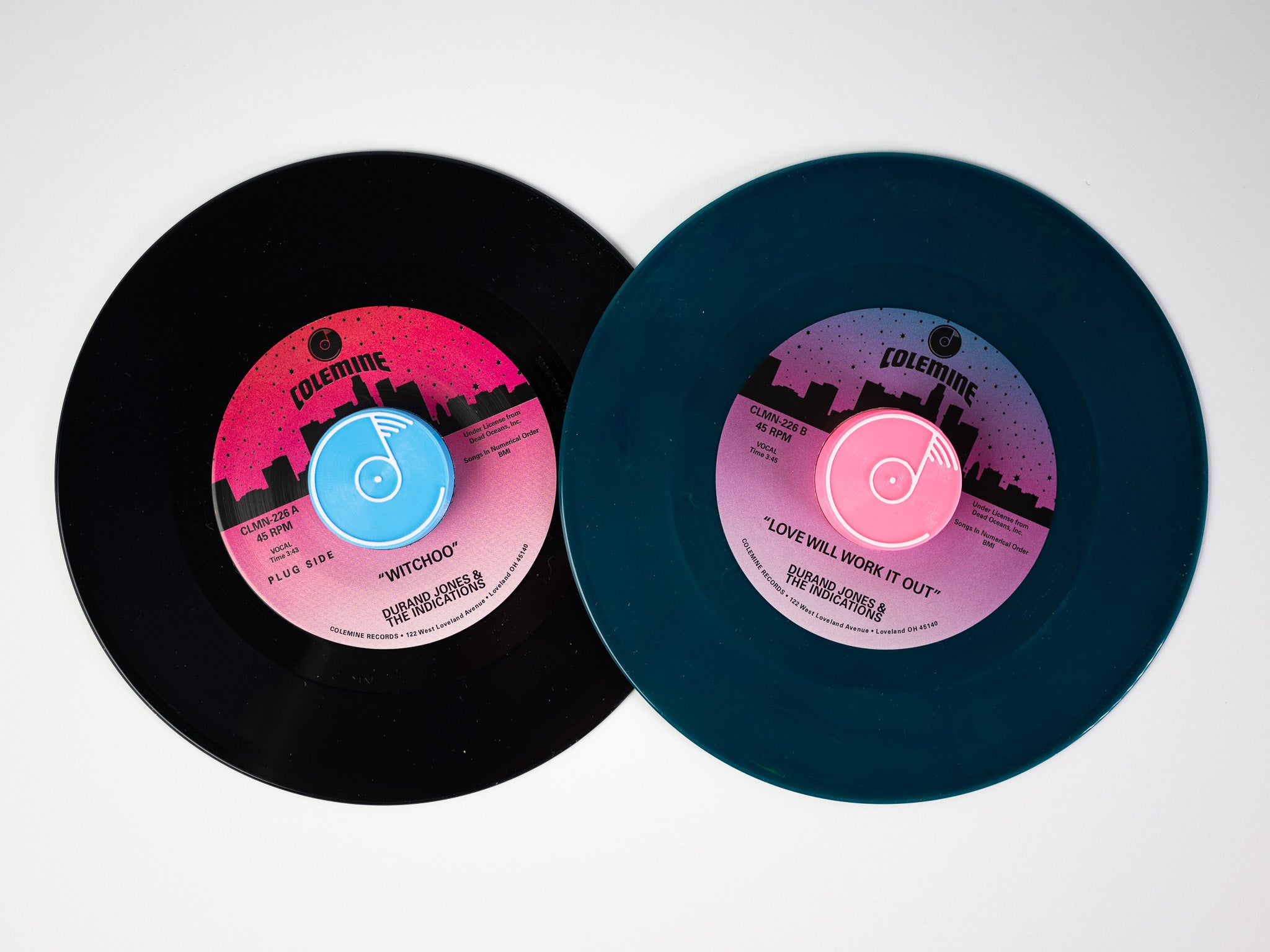 Durand Jones Witchoo 45 tours vinyle bleu vert