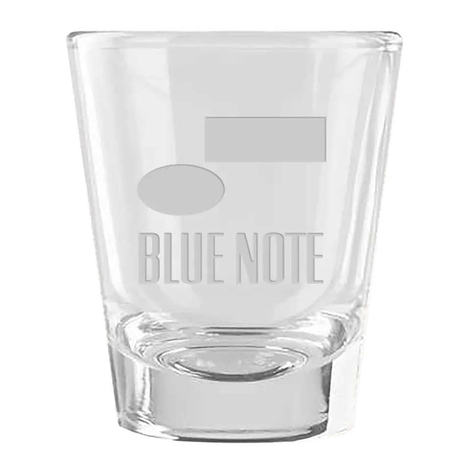 Blue Note Logo Vintage Verre shot 5cl gravé jazz