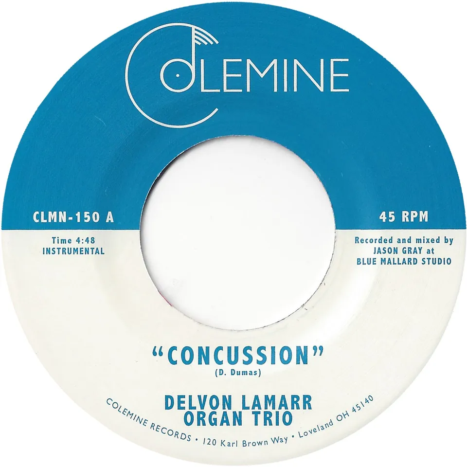 Delvon Lamarr Organ Trio Concussion 45 tours vinyle noir funk